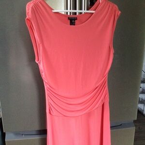 Coral knee length dress